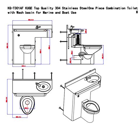 Stainless Steel Anti Break Toilet Sink Combination Stainless Jail