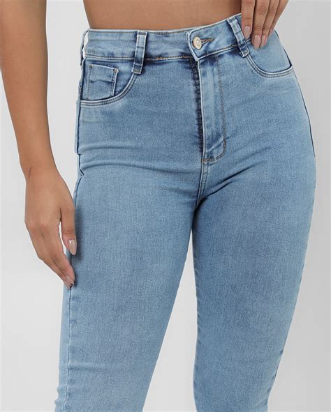 Riachuelo Cal A Jeans Feminina Skinny Super Lipo Cintura Alta Denim