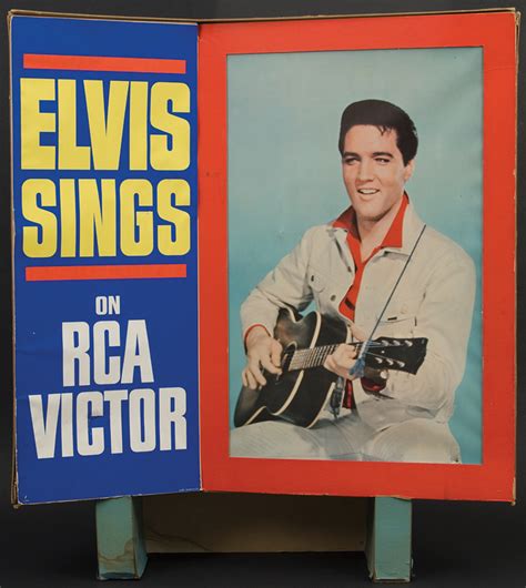 Lot Detail Original Elvis Presley Rca Victor Records Store Display Sign