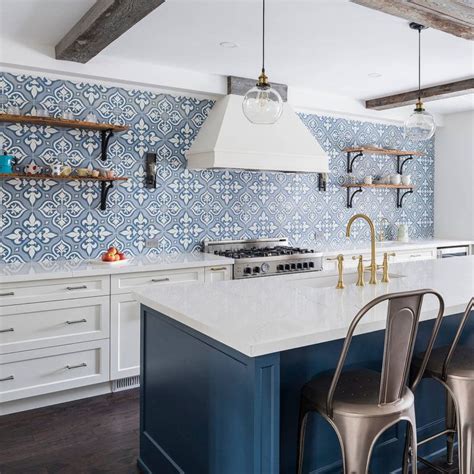 75 Blue Backsplash Ideas Navy Aqua Royal Or Coastal Blue Design