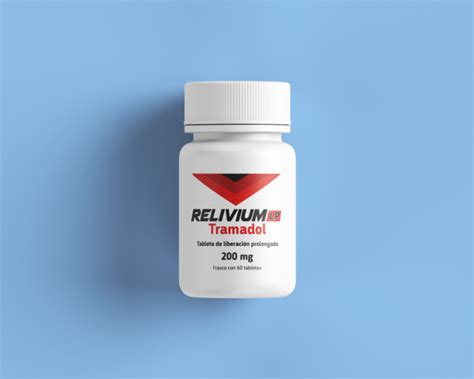 Tramadol liberación prolongada Relivium LP 200mg con 60 tabletas