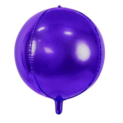 Balão FOIL Liso Roxo 40cm Partyval