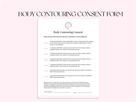 Editable Body Contouring Forms Body Sculpting Consent Forms Etsy