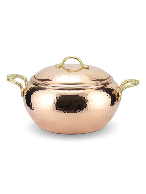 Sonaycopper 1 2mm Thick Handmade Copper Casserole Copper Cooking Pot