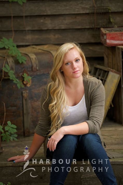 Studio And Portrait Park High School Senior Portrait On Rustic Porch In