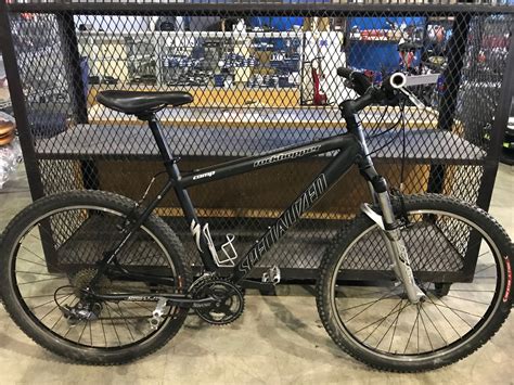 Black Specialized Rockhopper Comp 27 Speed Front Suspension Mountain