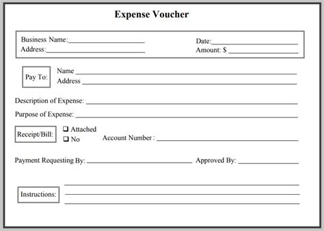 Free Voucher Template | Free Word Templates