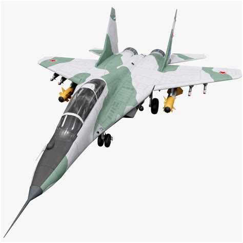 3d Model Russian Fighter Aircraft Mig 29