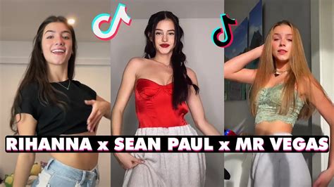 Rihanna X Sean Paul X Mr Vegas Tiktok Dance Challenge Youtube