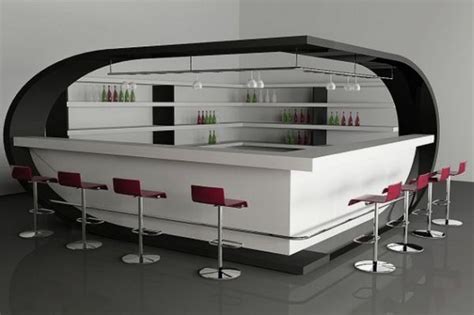 Futuristic Home Bar Design Ideas With Beautiful Shape Bars For Home