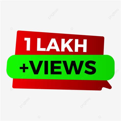 Lakh Plus Views Lettering Vector Design Element Lakh Views