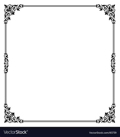 Scroll border Royalty Free Vector Image - VectorStock