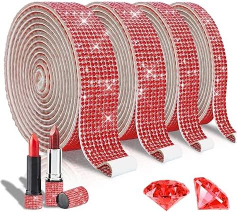 Amazon Teaaha Rolls Rhinestone Ribbon Self Adhesive Crystal