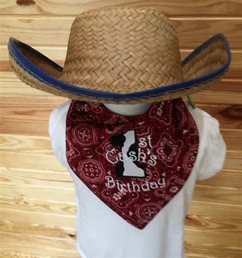 Personalized Cowboyrodeo Bandana Bib Double Sided Bandana Bib