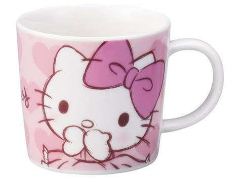 Hello Kitty Sanrio [new] Mug Cup Pink Kawai Cute Japan Free Shipping Hello Kitty Mug Sanrio