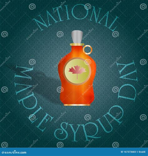 National Maple Syrup Day Sign Stock Illustration Illustration Of