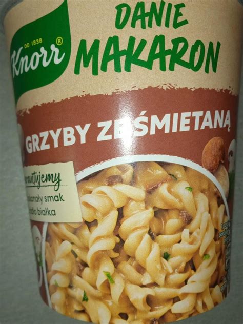 Danie Makaron Grzyby Ze Smietana Knorr