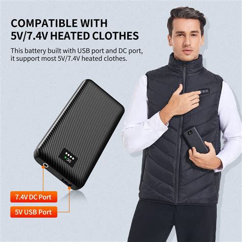 Amazon Thousta Heated Vest With Pcs V Mah Battery Pack