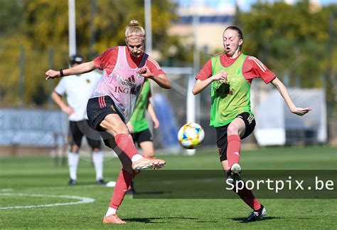 PORTUGAL SOCCER WOMEN ALGARVE CUP BELGIUM TRAINING Sportpix Be