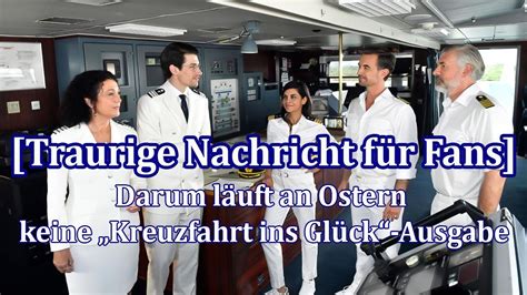 Trotz neuer Traumschiff Folge Darum läuft an Ostern keine