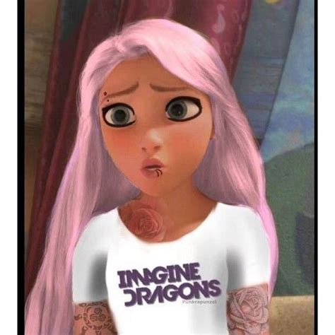 Pink Punk Rapunzel From Tangled Disney Punk Goth Disney Emo Disney