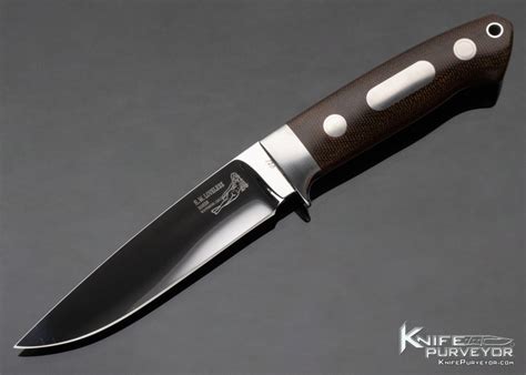 Bob Loveless Custom Knife Double Nude Logo Riverside Field And Stream Knife 120 Knife Purveyor