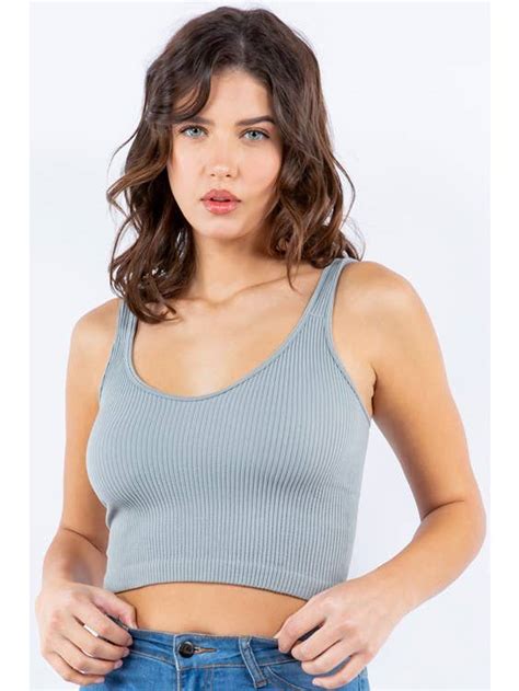 Wholesale Ribbed Tank Crop Top For Your Store Faire