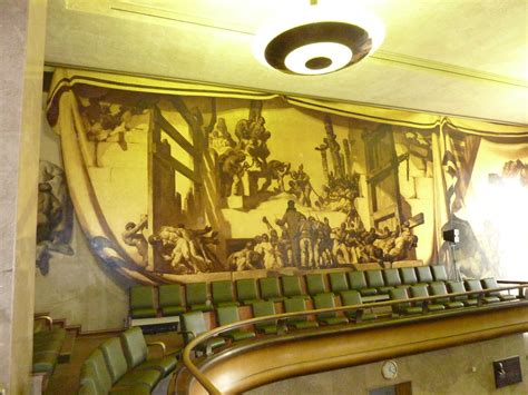 United Nations Security Council Chamber With Murals By Flickr