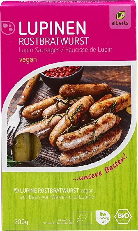 Alberts Lupinen Rostbratwurst Kaufen Kokku Dein Veganer Onlineshop