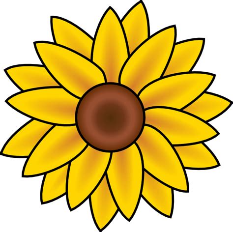 A Cartoon Sunflower