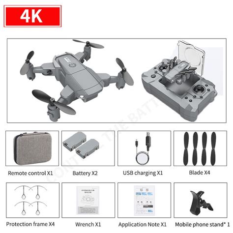 Novo mini ky905 zangão 4k hd câmera gps wifi fpv visão dobrável rc