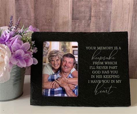 Loss Of Loved One Slate Photo Frame Bereavement Sympathy Etsy