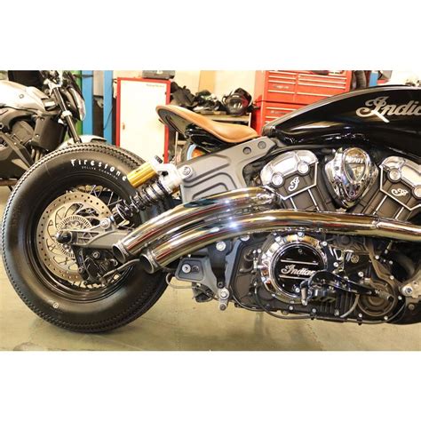 Freedom Performance Radical Radius 2 2 Slash Cut Tip Exhaust System Indian Scout Sixty Bobber