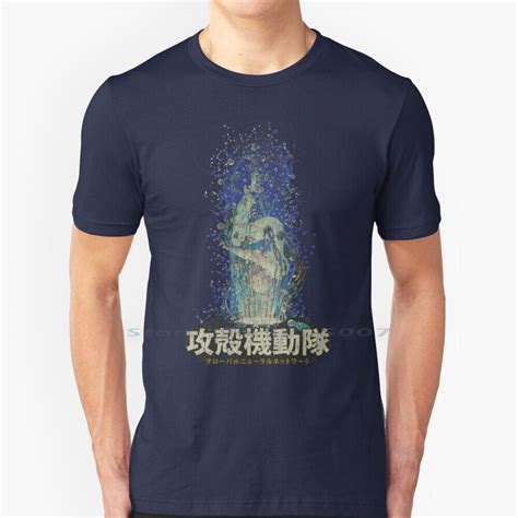 Ghost In The Shell T Shirt 100 Cotton Manga Gits Hentai 1980s Japanimation Masamune Shirow 80s
