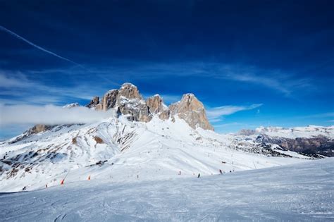 Premium Photo | Ski resort in Dolomites, Italy