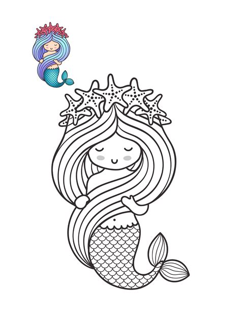 17 Printable Pages Of Beautiful Mermaids To Color Coloring Mermaids For