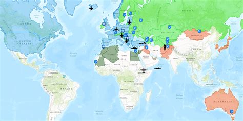 Map shows global importance and reach of NATO - Business Insider