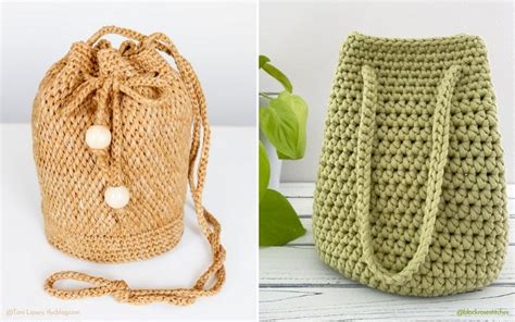 Scallop Crochet Bucket Bag Free Pattern Video Tutorial For