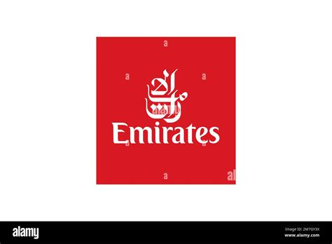 Emirates airline, Logo, White background Stock Photo - Alamy