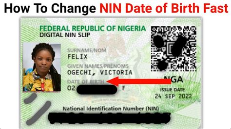 How To Change NIN Date Of Birth Online NIMC 2024 YouTube