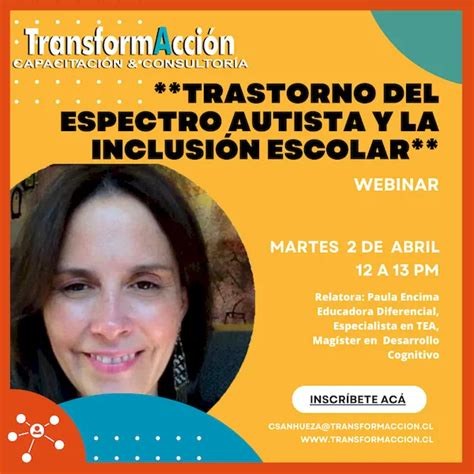 Webinar Trastorno del Espectro Autista y la Inclusión Escolar