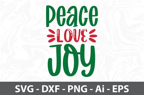 Peace Love Joy SVG Graphic by nirmal108roy · Creative Fabrica