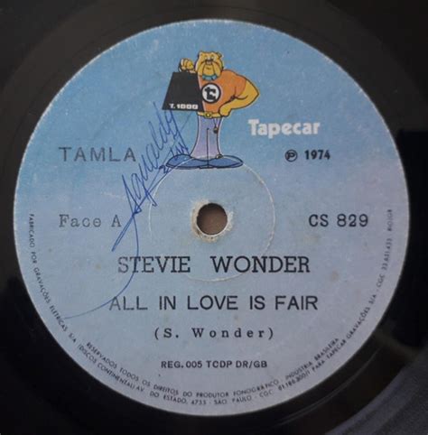 Stevie Wonder – All In Love Is Fair | Releases | Discogs