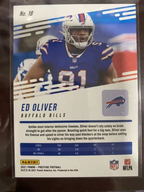 2021 PANINI PRESTIGE Xtra Points Premium Vert 18 Ed Oliver 199 EUR