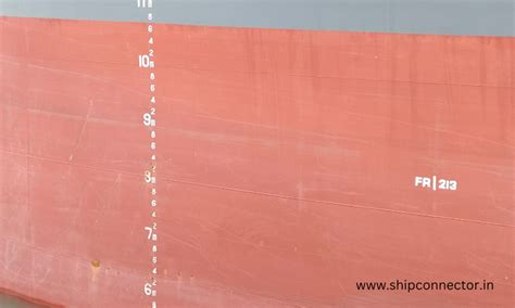 Draft Marks On A Ship