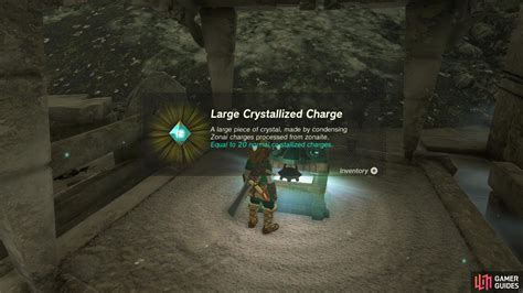 Large Crystallized Charge The Legend Of Zelda Tears Of The Kingdom