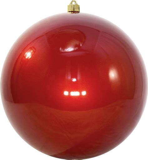 Christmas By Krebs Candy Red Plastic Shatterproof Giant Ball Ornament