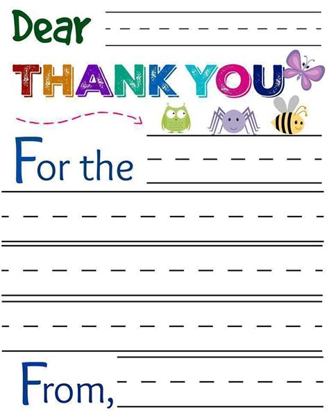 Thank You Cards for Little Kids and Big Kids