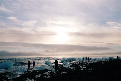 Silhouette of People on the Beach · Free Stock Photo