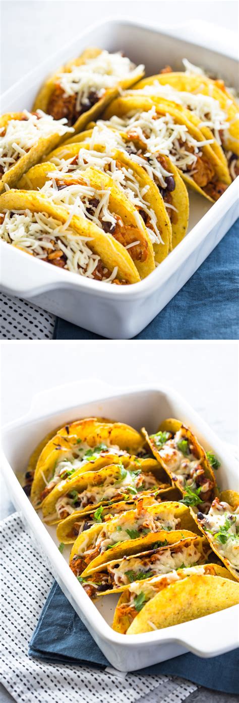 Easy Baked Chicken Tacos